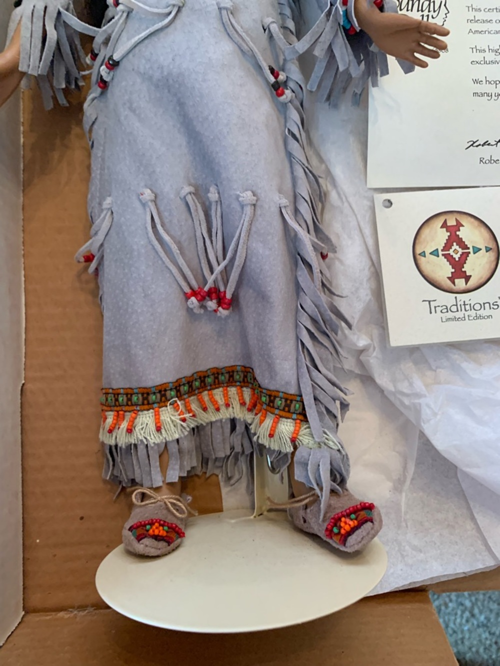 Traditions Sandy Dolls Collectible Native-Inspired Girl Doll Pocahontas 16Inch - Picture 3 of 5